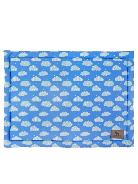 

Heads Up For Tails Blue & White Cloud Print Chew Resistant Dog Pet Mat