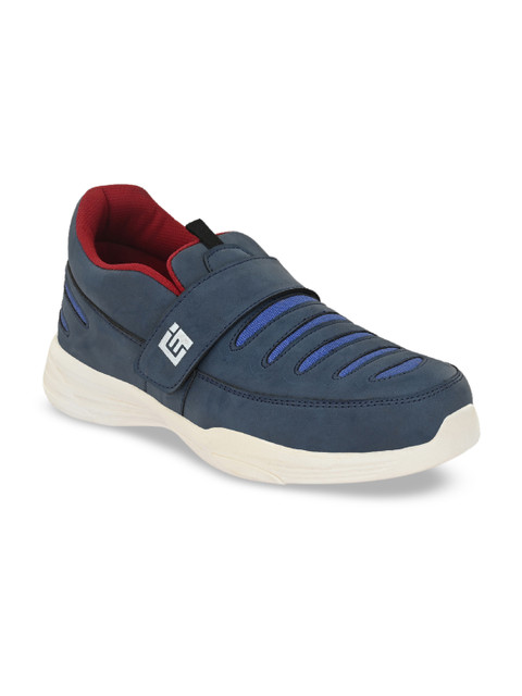 

Eego Italy Men Blue Canvas Mid-Top Trekking Shoes
