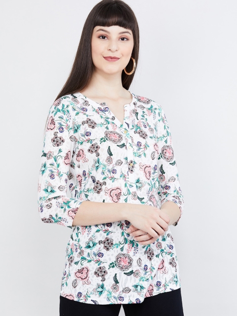 

max Women White Printed Top