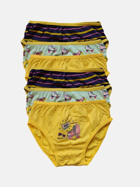 

Red Rose Girls Pack Of 6 Assorted Basic Briefs BABY-57-20