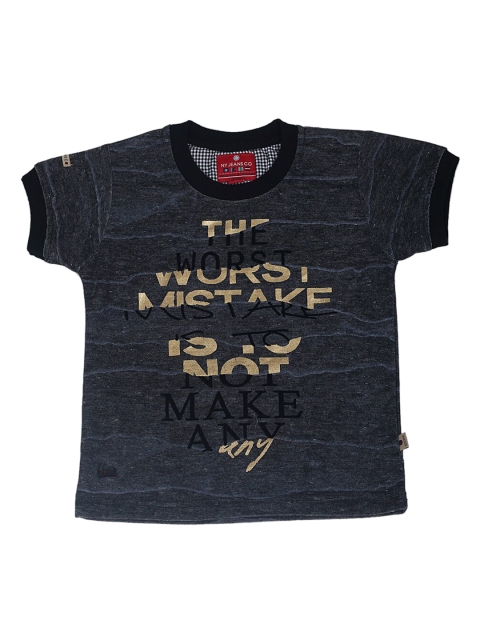 

Noddy Boys Black Printed Round Neck T-shirt