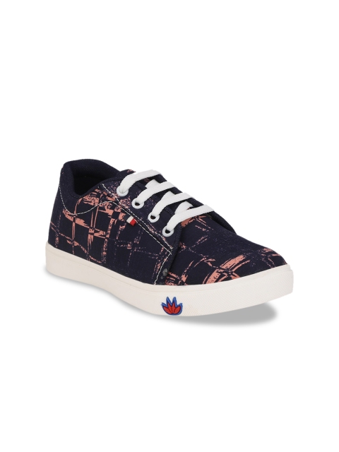 

Big Fox Boys Black Printed Sneakers