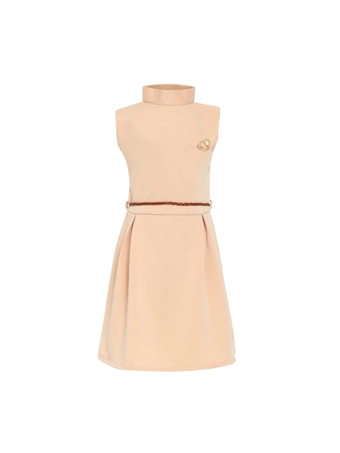 

Kidling Girls Beige Solid Maxi Dress