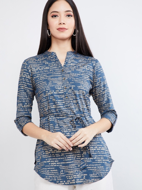 

max Blue Print Tunic