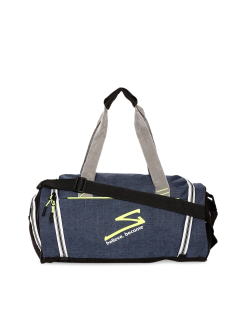 

SG Unisex Blue & Black Solid Gym Duffel Bag