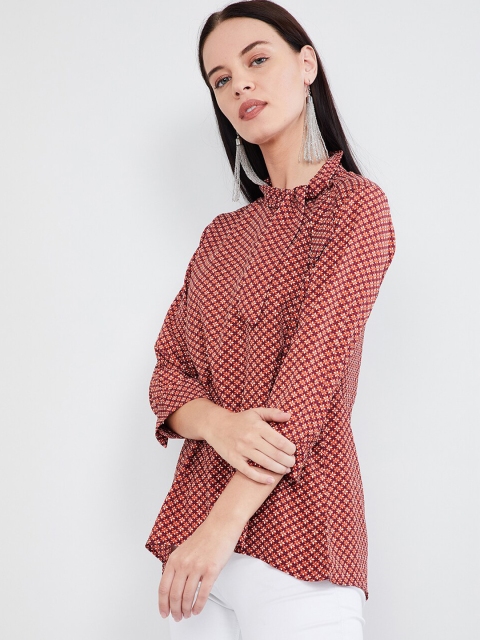 

max Women Red Printed Top