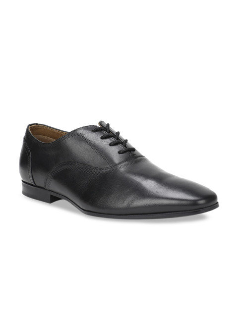 

ALDO Men Black Leather Formal Oxford Shoes