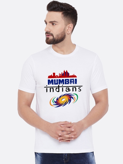 

wesquare Men White IPL Printed Round Neck T-shirt