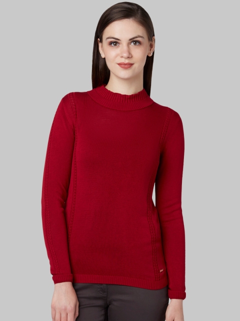 

Park Avenue Woman Women Red Solid Pullover Sweater