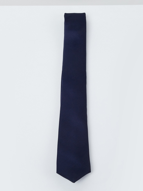 

max Blue Solid Skinny Tie