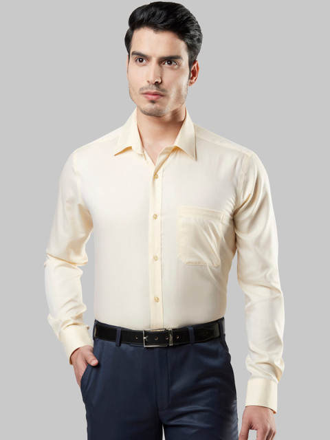 

Raymond Men Yellow Regular Fit Solid Formal Shirt