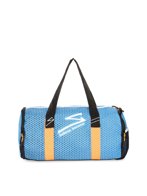 

SG Unisex Blue & Black Printed Gym Duffel Bag