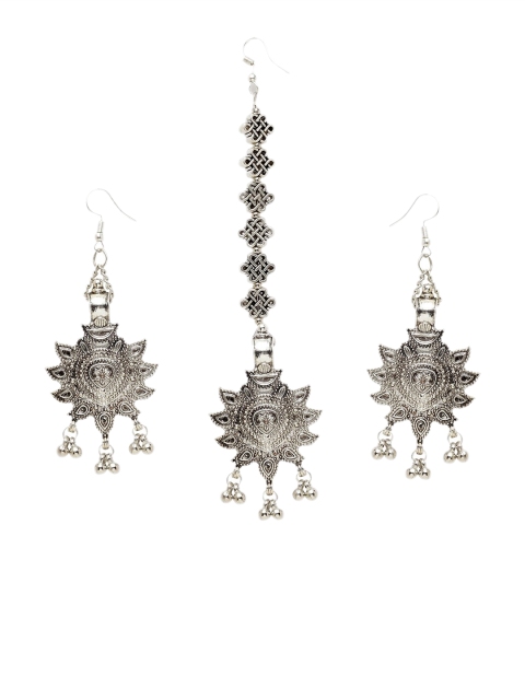 

PANASH Oxidised Silver-Plated Jewellery Set