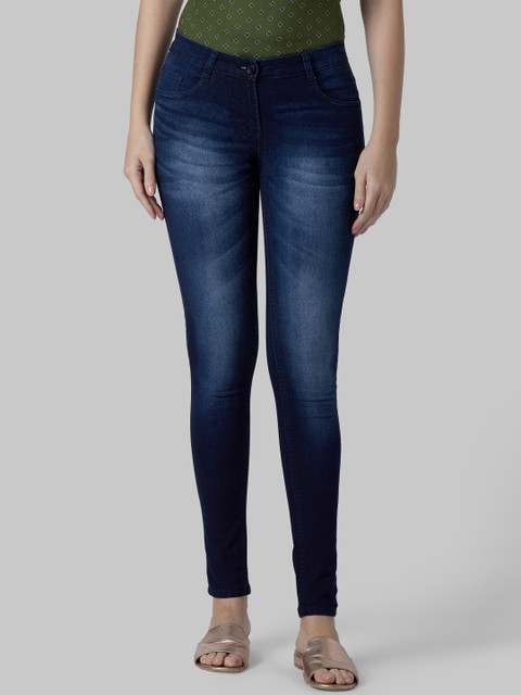 

Park Avenue Woman Women Blue Skinny Fit Mid-Rise Clean Look Jeans