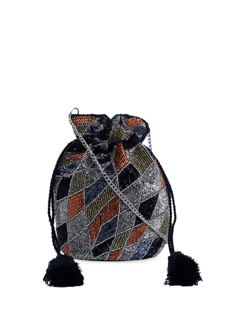 

Diwaah Multicoloured Embroidered Potli Clutch, Multi