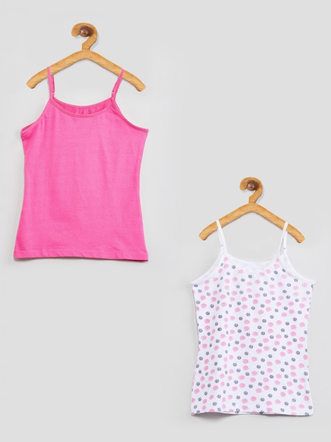

max Girls Pack Of 2 Camisoles M19EIN02, Pink
