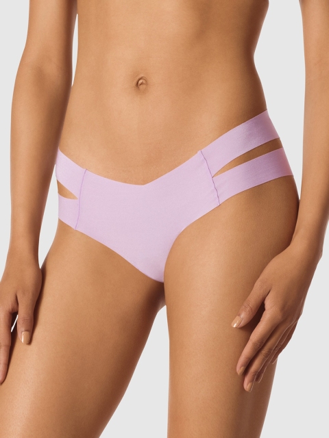 

La Senza Women Lavender Solid No Show Hipster Briefs 11148944-3CEM