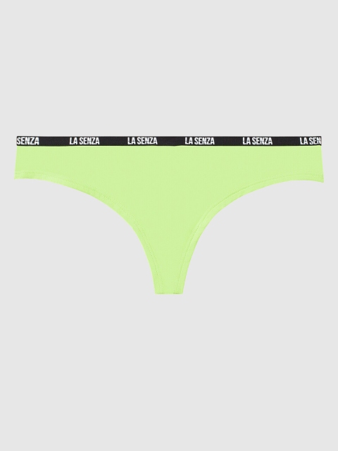 

La Senza Women Lime Green Solid Knitted Thongs 11151719-46K2