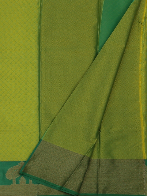 

Pothys Green Woven Design Jute Silk Saree