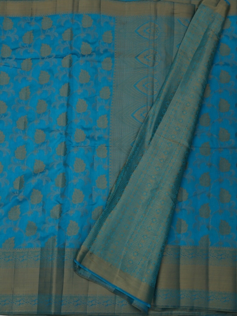 

Pothys Blue Woven Design Saree