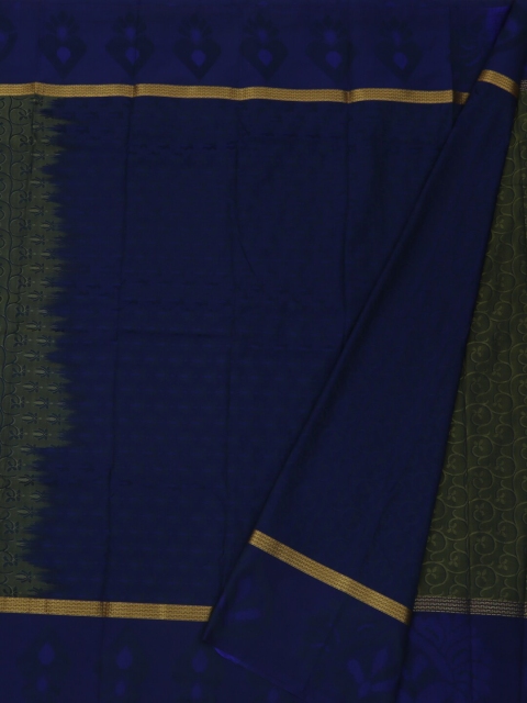 

Pothys Navy Blue & Green Art Silk Woven Design Saree