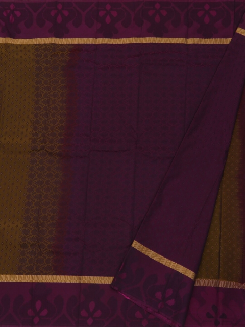 

Pothys Brown & Olive Green Art Silk Woven Design Saree
