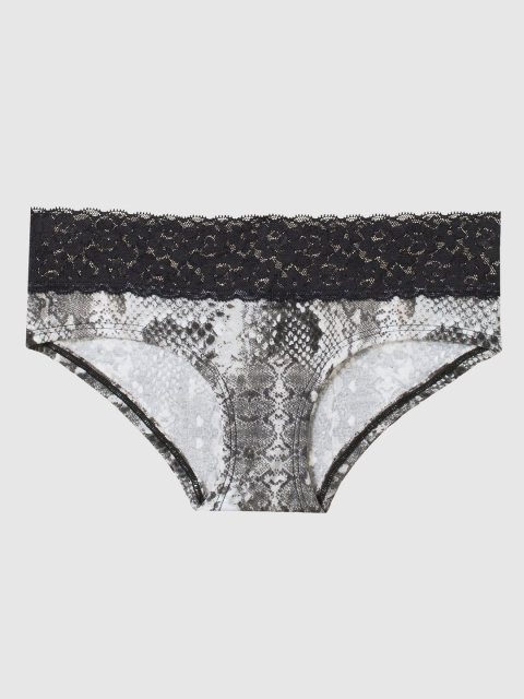 

La Senza Women Grey & Black Animal Print Hipster Briefs 11052615-4JN0