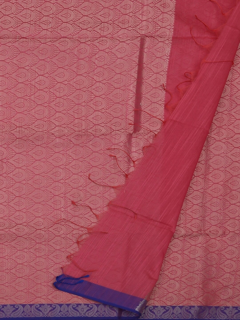 

Pothys Pink Woven Design Cotton Blend Saree