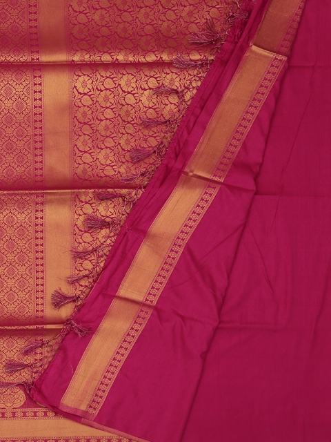

Pothys Magenta Woven Design Art Silk Saree