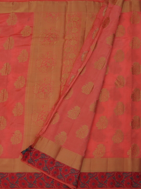 

Pothys Pink Woven Design Jute Silk Saree