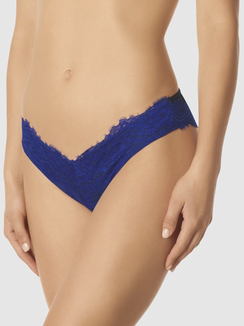

La Senza Women Navy Blue Self-Design Lace Bikini 11145093-02MG