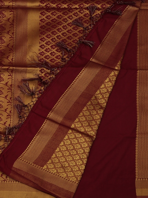 

Pothys Magenta Woven Design Art Silk Saree