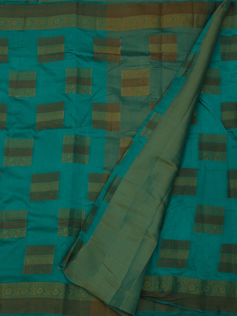 

Pothys Green Woven Design Jute Silk Saree
