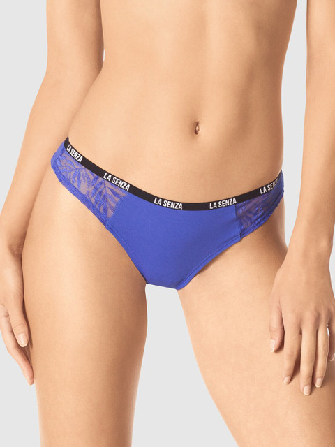 

La Senza Women Blue & Black Solid Remix Thongs 11150647-34R4