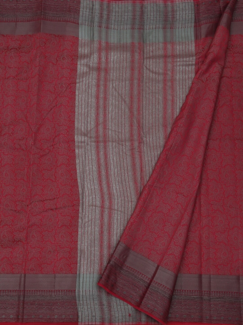 

Pothys Pink & Silver-Coloured Jute Silk Woven Design Saree
