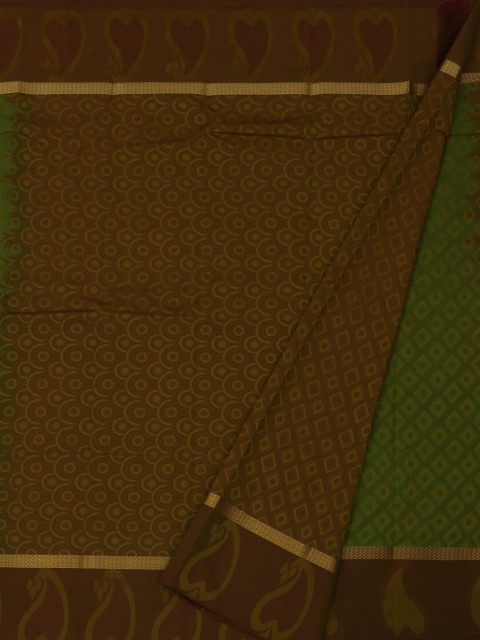 

Pothys Green & Brown Art Silk Woven Design Saree