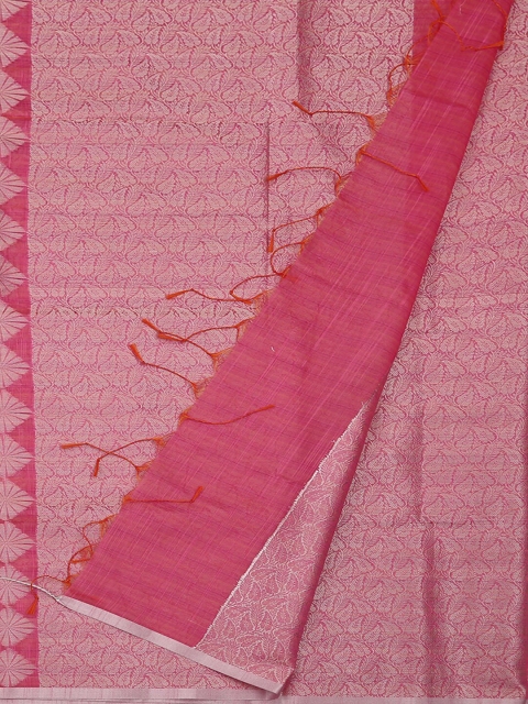 

Pothys Pink Woven Design Cotton Blend Saree