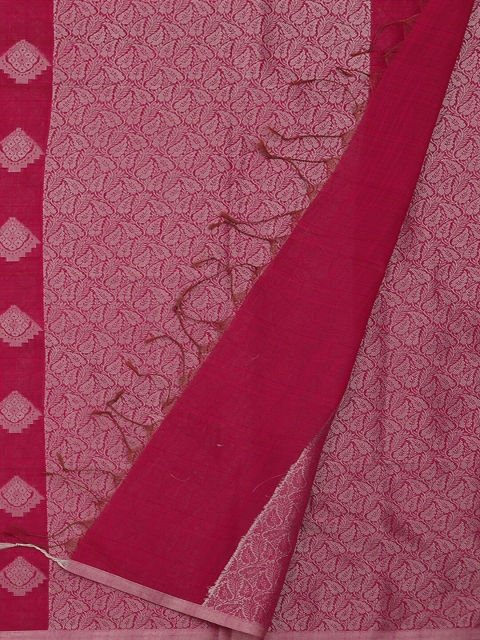 

Pothys Magenta Woven Design Cotton Blend Saree