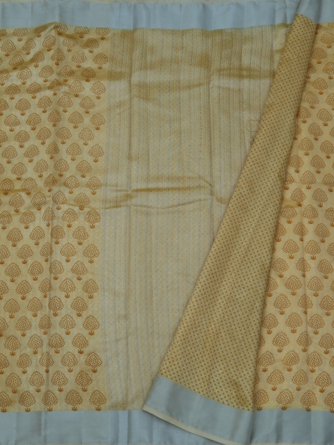 

Pothys Cream-Coloured Woven Design Jute Silk Saree