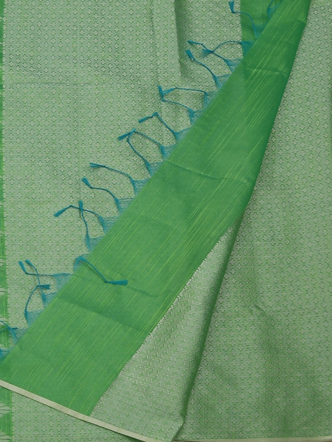 

Pothys Green Woven Design Cotton Blend Saree