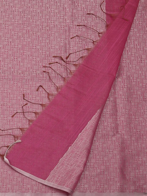 

Pothys Pink Woven Design Cotton Blend Saree