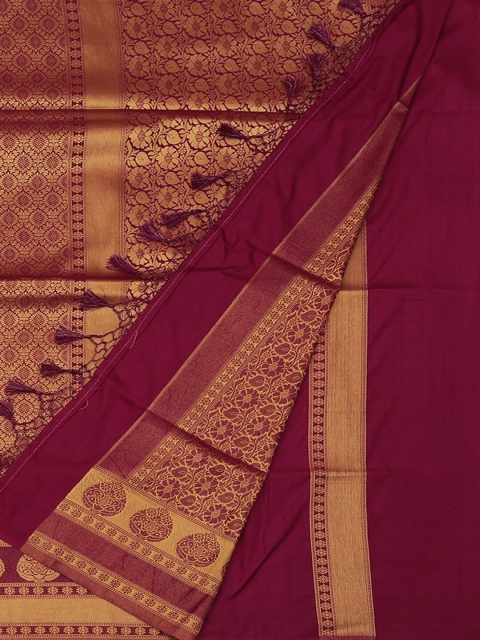 

Pothys Magenta Woven Design Art Silk Saree