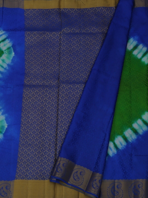 

Pothys Blue Woven Design Jute Silk Saree