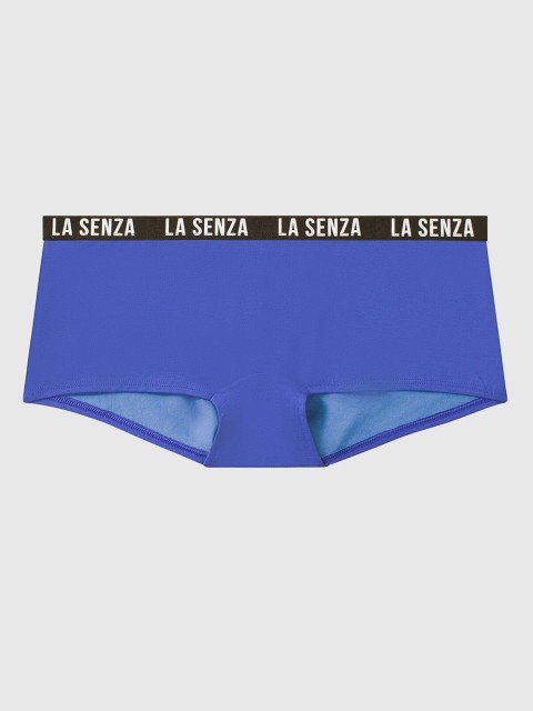 

La Senza Women Blue Solid Knitted Remix Boy Shorts 11136213-34R4