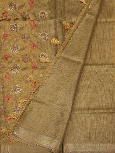 

Pothys Gold-Coloured & Red Art Silk Woven Design Saree