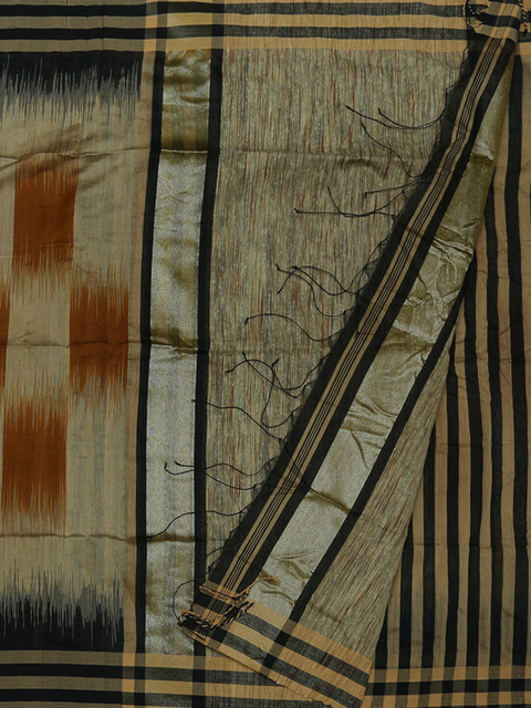 

Pothys Cream-Coloured & Red Pure Cotton Printed Saree