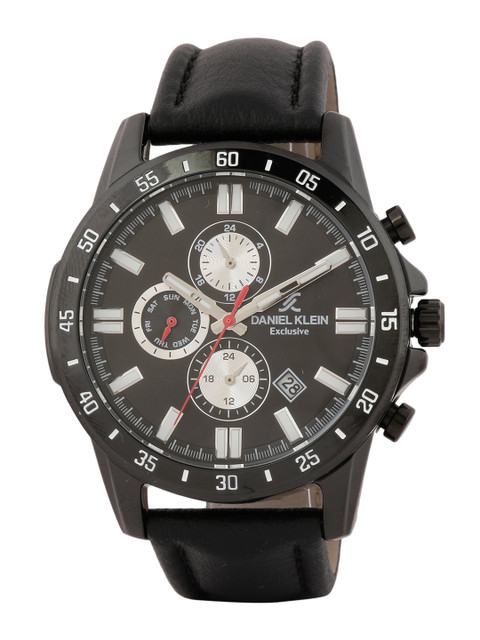 

Daniel Klein Men Black Analogue Watch