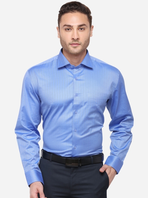 

JADE BLUE Men Blue Slim Fit Solid Formal Shirt