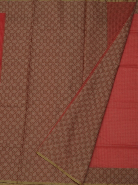 

Pothys Orange Woven Design Jute Cotton Saree