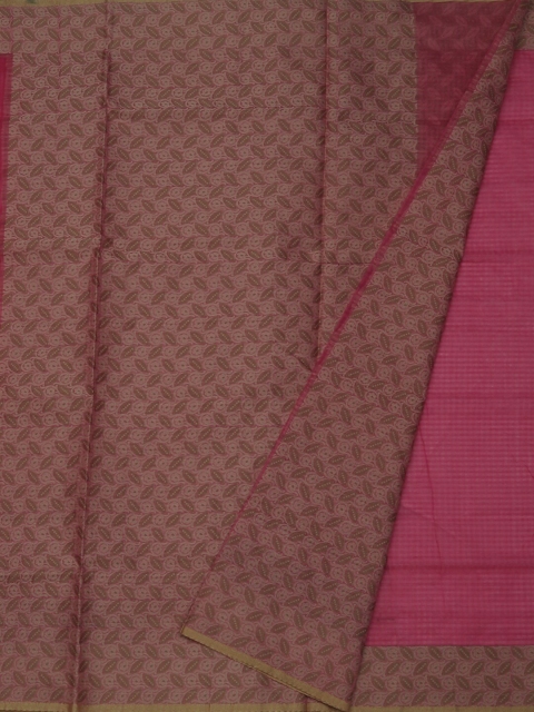 

Pothys Pink & Beige Jute Cotton Printed Saree